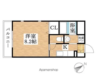 ラフィネコウテン【201号室】の間取り