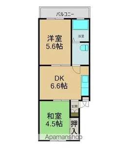 パールマンション【306号室】の間取り