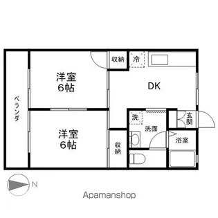 長野ガーデンハイツA【202号室】の間取り