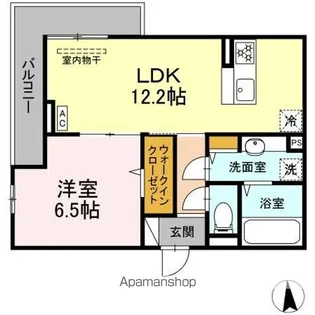 COUR18高宮E【2階】の間取り