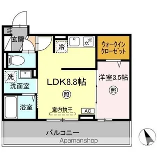 BRILLIA TWIN STAGE(ブリリア ツイン ステージ【3階】の間取り