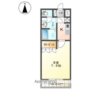 プルミエール ハルカ【1階】の間取り