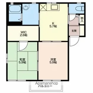 ディアス竹渕【B101号室】の間取り
