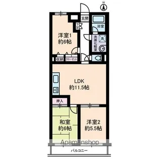 クリオ辻堂参番館【1階】の間取り