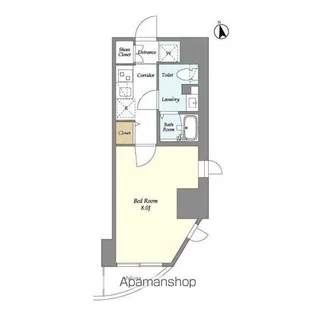 VILLA CREST HIGASHI UENO【702号室】の間取り