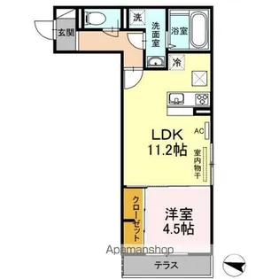 フレッチェ・ボスコⅢ【1階】の間取り