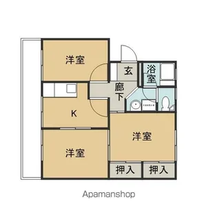 棚尾マンション【306号室】の間取り
