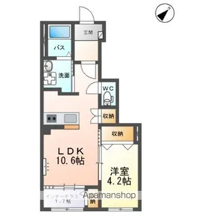 トレアティック島内【1階】の間取り