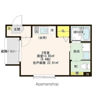 プリマ カーサⅡ【2階】の間取り