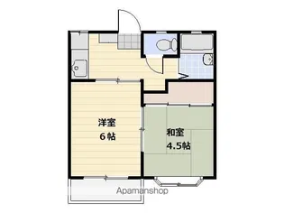 ボヌール・N(旧名 メゾンエスポワール)【201号室号室】の間取り