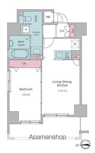 レジディア秋葉原【2階】の間取り