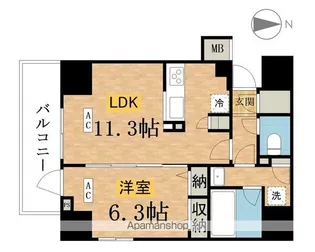 ラグゼナ八王子新町【9階】の間取り