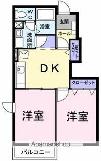 ヒルサイド【101号室】の間取り