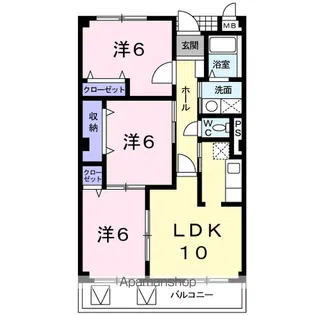 グレンシェントY・T【3階】の間取り
