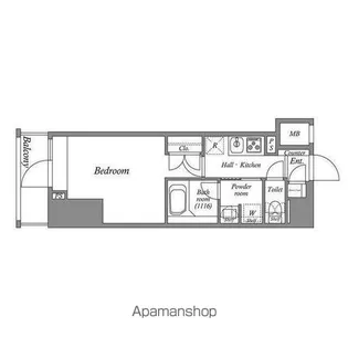 ACP RESIDENCE 亀戸【8階】の間取り
