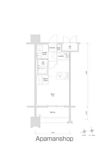 エンクレスト博多EXCEED【10階】の間取り