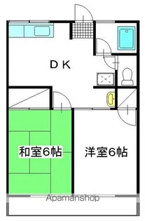 シティハイムサンライズ【202号室】の間取り