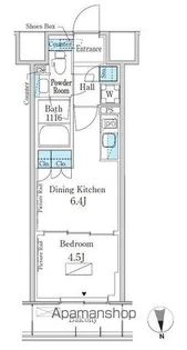 東京都新宿区百人町3丁目【マンション】の間取り