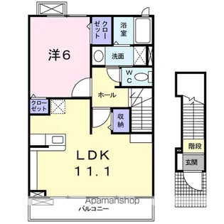 クラール・ポラリス【2階】の間取り