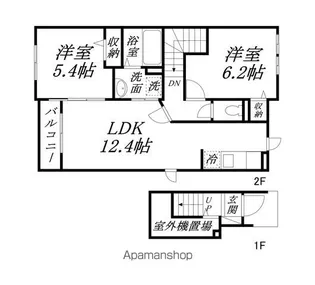 グラース アン ポタジェ Ⅱ【2階】の間取り