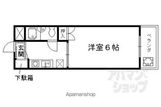 コーポ姉小路【305号室】の間取り