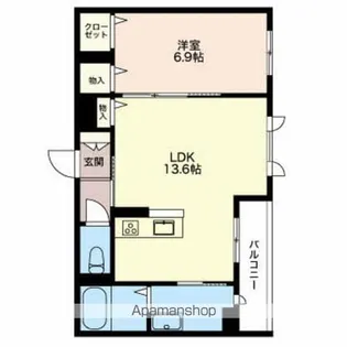 シャーメゾン美須々の杜【2階】の間取り