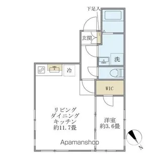 プラティーク清澄庭園【4階】の間取り