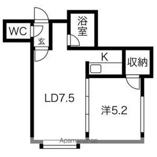アンファン47【202号室】の間取り