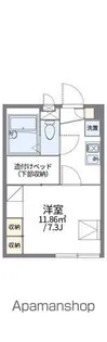 レオパレス末広ガーデン【2階】の間取り