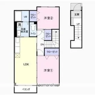 ソレーイユ【2階】の間取り