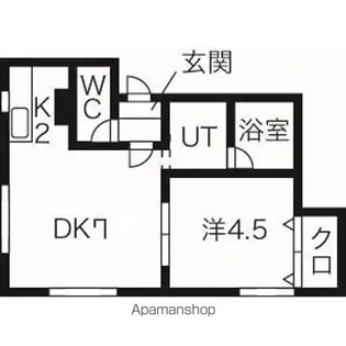 井上マンションNO3【2階】の間取り