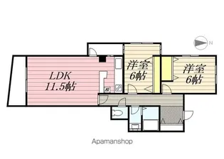 津田沼北見マンション【3階】の間取り