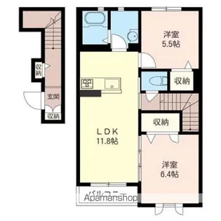 ロッシュ【202号室】の間取り