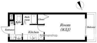 コテージ千代【101号室】の間取り