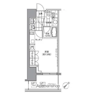 パークハビオ渋谷【7階】の間取り