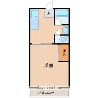 BLOCASAHI【405号室】の間取り