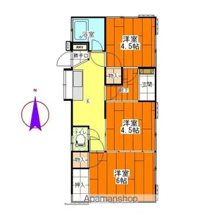 山梨県甲斐市篠原【一戸建】の間取り