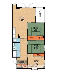 清水ハウス【2階】の間取り