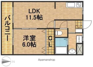 エスペランサ【2階】の間取り