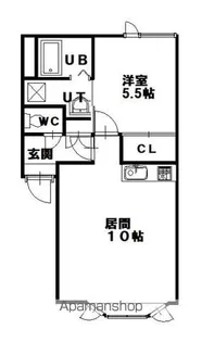 グラディアⅡ【2階】の間取り
