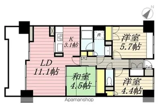 アマックス横浜【7階】の間取り