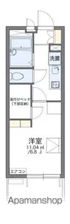 レオパレス片野N【101号室】の間取り