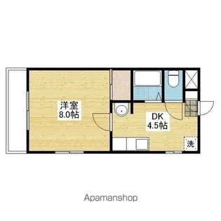 フルートフル【301.号室】の間取り