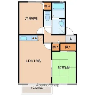 ラ・フレーズA【2階】の間取り