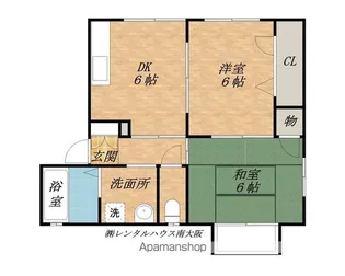 サンヒル岸和田Ⅲ【101号室】の間取り
