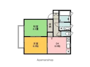 アーバンビューⅢ【202号室】の間取り