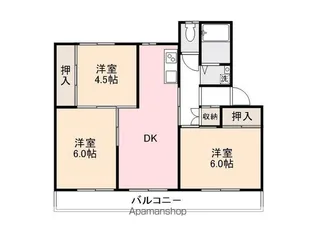 ヴィラナリー志度 3号棟【3階】の間取り