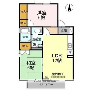 エスポワール34 E棟【2階】の間取り