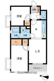 鉄飛坂マンション【3階】の間取り