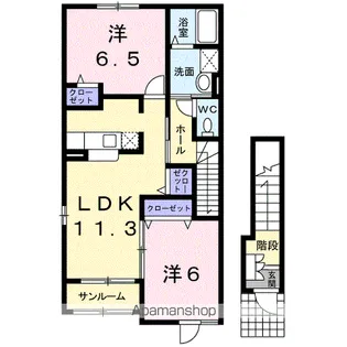 メゾン・クレール【2階】の間取り